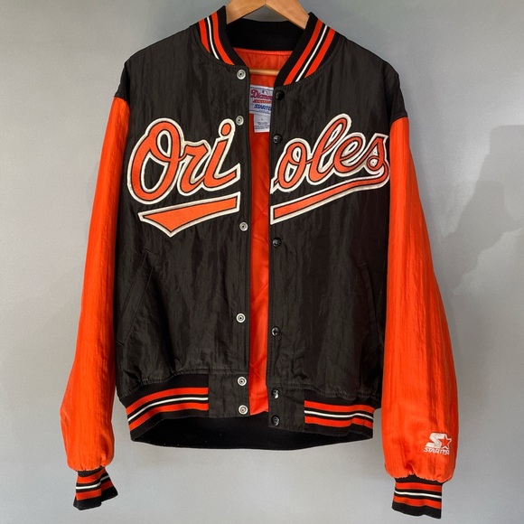 STARTER Other - VTG 90’s STARTER Baltimore Orioles MLB Baseball Orange/Black Jacket Size Large